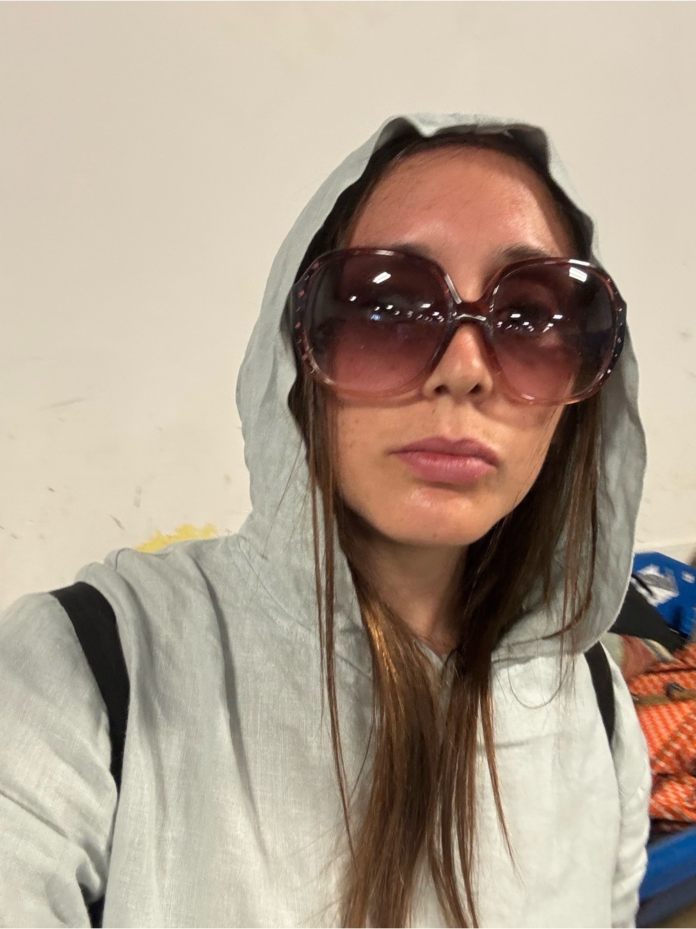Pink Y2K Zou zou Tinted Women's Sunglasses
